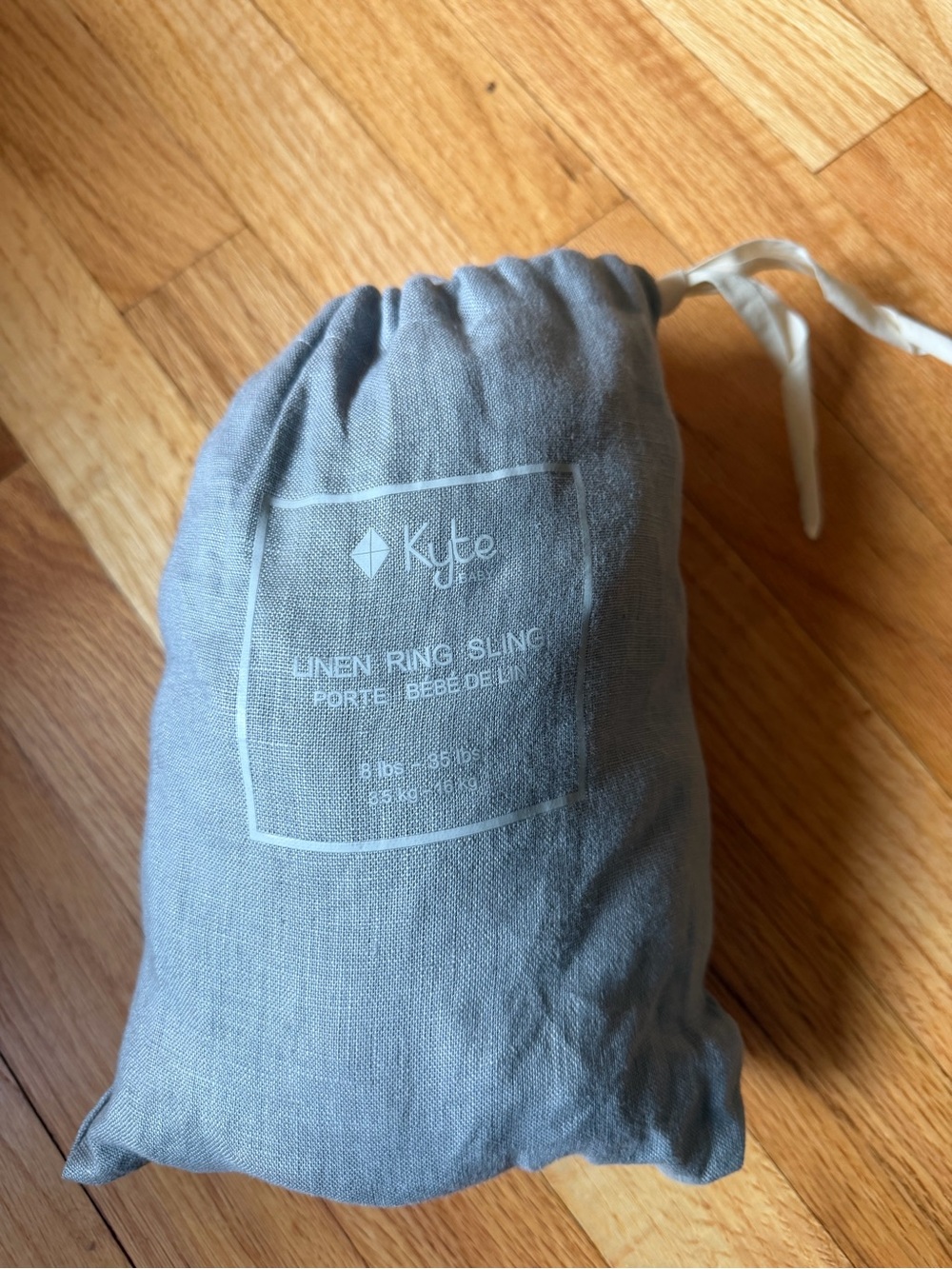 Kyte BABY Linen Ring Sling in Light Gray